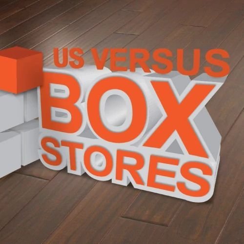 us vs box store Central Carpet Interiors Beavercreek, OH